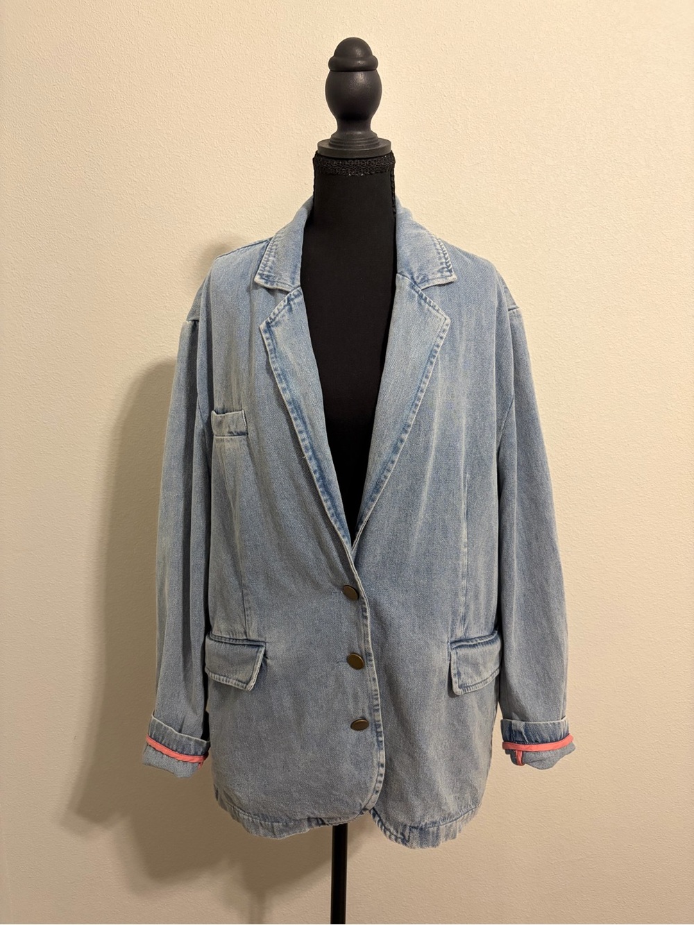 Dolan Left Coast Anthropologie Denim Blazer XL